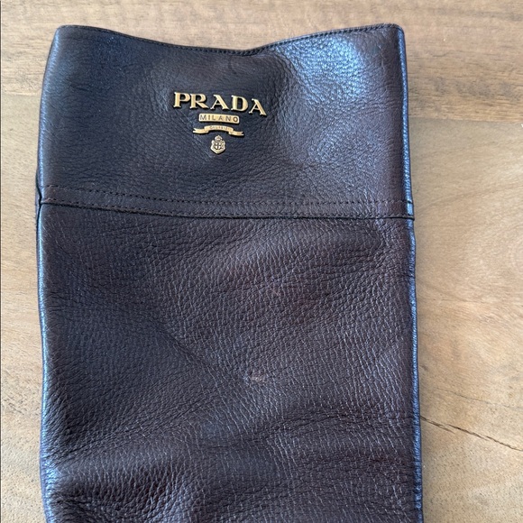 Authentic PRADA Brown Leather Riding Boots - Picture 11 of 14